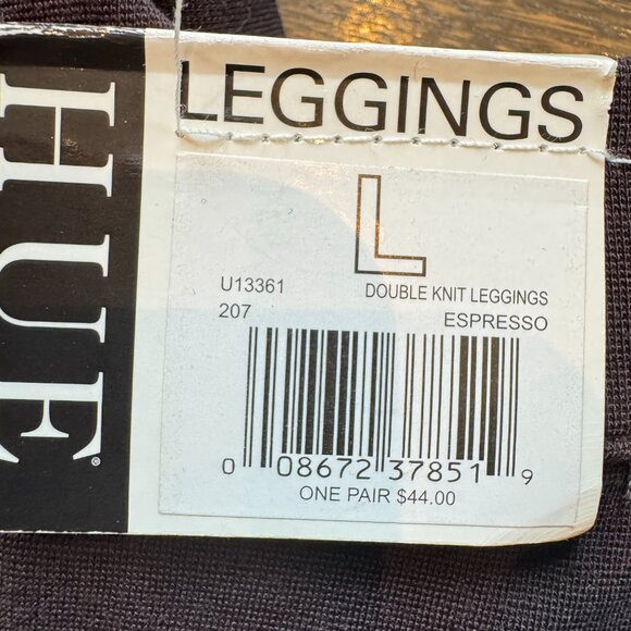 3 Pairs of New HUE Leggings Brown Black Denim - Picture 3 of 7